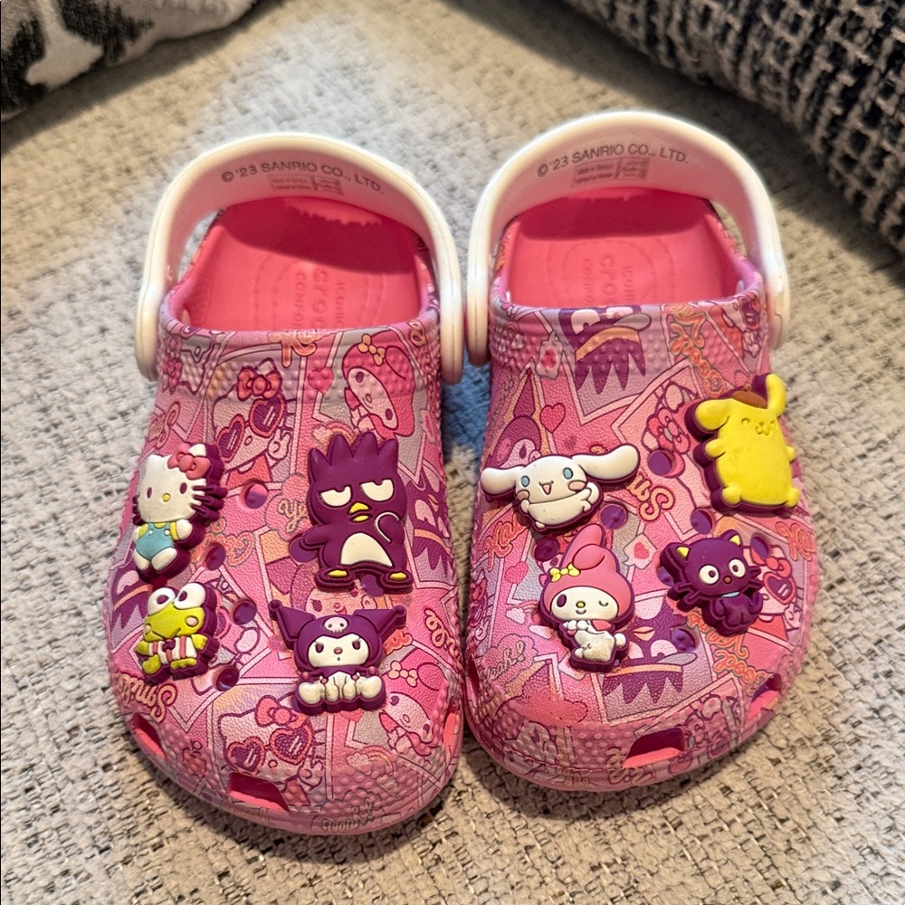 Pre-loved sanrio hello kitty and friends crocs